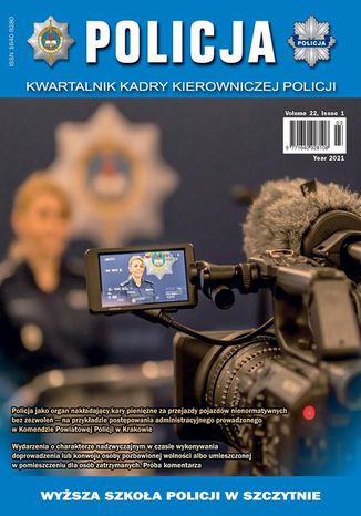 Okładka:Policja. Kawaralnik kadry kierowniczej Policji 1/2021 