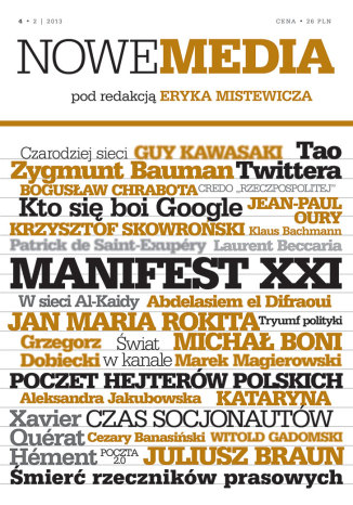 NOWE MEDIA pod redakcją Eryka Mistewicza Kwartalnik 4/2013 Eryk Mistewicz - okładka audiobooks CD