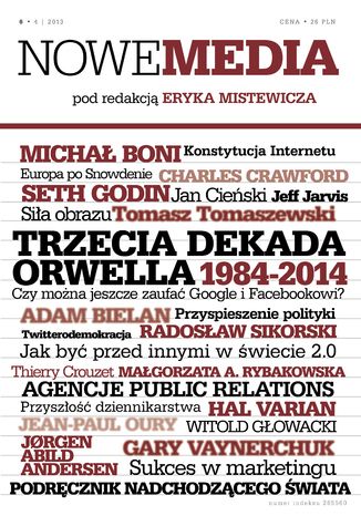 NOWE MEDIA pod redakcją Eryka Mistewicza Kwartalnik 6/2013 Eryk Mistewicz - okładka książki