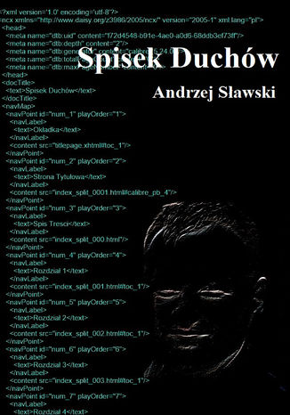 Spisek duchw Andrzej Sawski - okadka ebooka