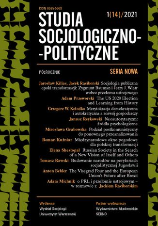 Studia Socjologiczno-Polityczne 1(14)/2021 Praca zbiorowa - okadka ebooka