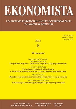 Ekonomista 2021 nr 5 Praca zbiorowa - okadka audiobooks CD