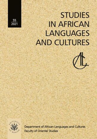 Studies in African Languages and Cultures. Volumen 55 (2021) Nina Pawlak - okładka ebooka