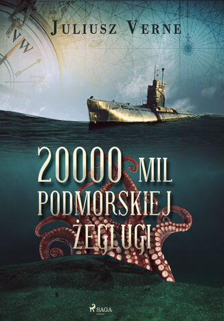 20 000 mil podmorskiej eglugi Juliusz Verne - okadka ebooka