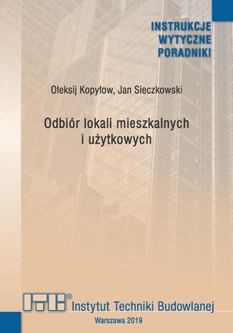 Odbir lokali mieszkalnych i uytkowych Oeksij Kopyow, Jan Sieczkowski - okadka ebooka