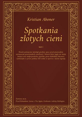 Spotkania zotych cieni Kristian Aboner - okadka ebooka