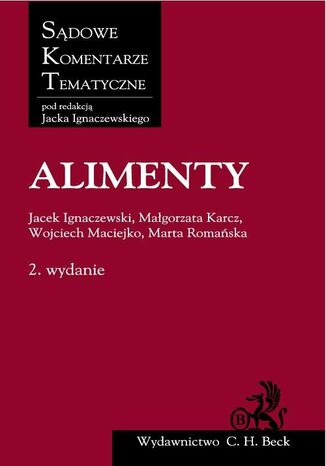 Alimenty Jacek Ignaczewski, Magorzata Karcz, Wojciech Maciejko - okadka ebooka