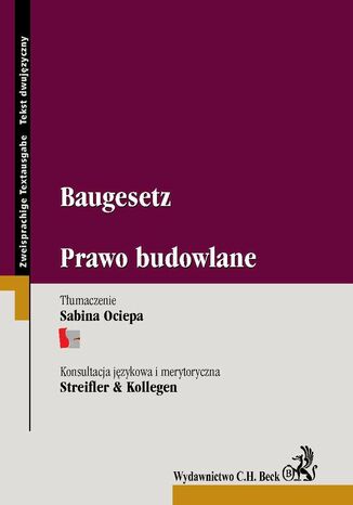 Baugesetz. Prawo budowlane Sabina Ociepa, Kancelaria Streifler & Kollegen - okadka audiobooks CD