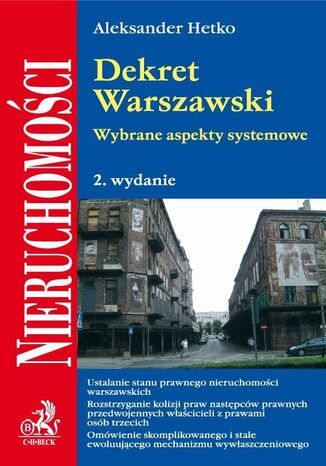 Dekret Warszawski. Wybrane aspekty systemowe Aleksander Hetko - okadka audiobooka MP3