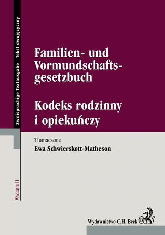 Kodeks rodzinny i opiekuczy/Familien- und Vormundschaftsgesetzbuch Ewa Schwierskott-Matheson - okadka audiobooka MP3
