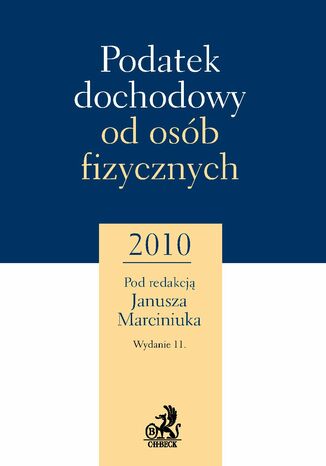 Podatek dochodowy od osb fizycznych 2010 Janusz Marciniuk - okadka ebooka