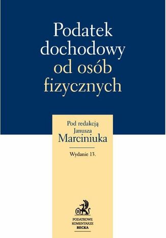 Podatek dochodowy od osb fizycznych 2012 Janusz Marciniuk - okadka ebooka