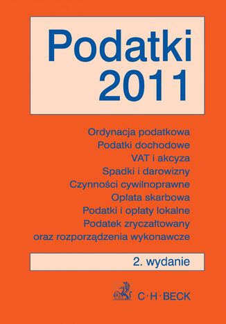 Podatki 2011 - format A4 Aneta Flisek - okadka ebooka