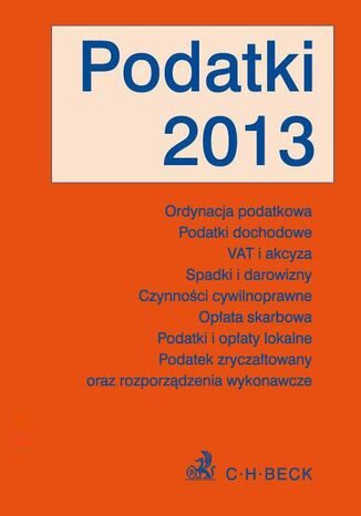Podatki 2013 Aneta Flisek - okadka ebooka