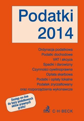Podatki 2014 Aneta Flisek - okadka ebooka