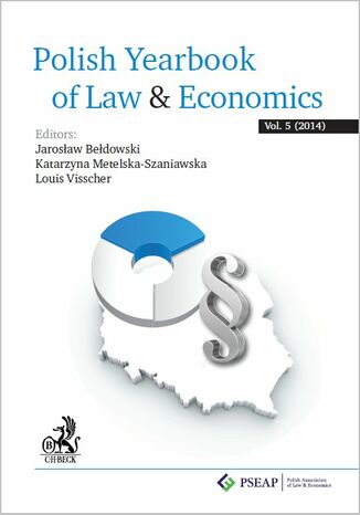 Polish Yearbook of Law&Economics Vol. 5 (2014) Jarosaw Bedowski, Katarzyna Metelska-Szaniawska - okadka ksiki