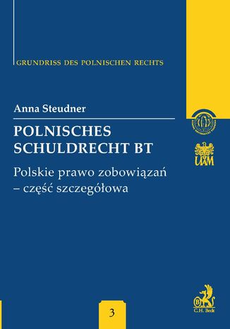 Polnisches Schuldrecht BT. Polskie prawo zobowiza - cz szczegowa Anna Steudner - okadka ebooka