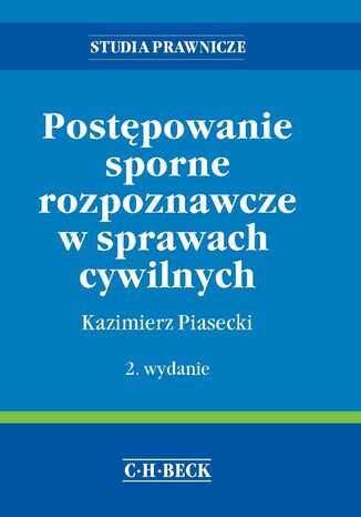 Postpowanie sporne rozpoznawcze Kazimierz Piasecki - okadka ebooka