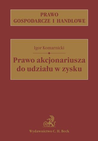 Prawo akcjonariusza do udziau w zysku Igor Komarnicki - okadka audiobooks CD