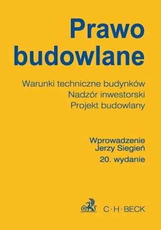 Prawo budowlane. Wydanie 20 Jerzy Siegie - okadka audiobooks CD