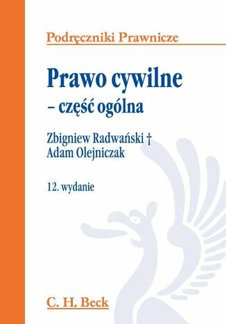 Prawo cywilne - cz oglna Zbigniew Radwaski, Adam Olejniczak - okadka ebooka