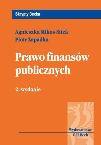 Prawo finansw publicznych Piotr Zapadka, Agnieszka Mikos-Sitek - okadka ebooka