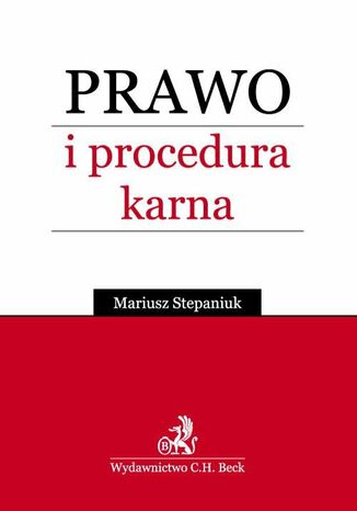 Prawo i procedura karna Mariusz Stepaniuk - okadka ebooka
