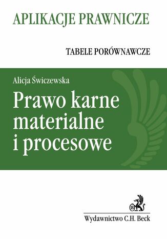 Prawo karne materialne i procesowe Alicja wiczewska - okadka ebooka