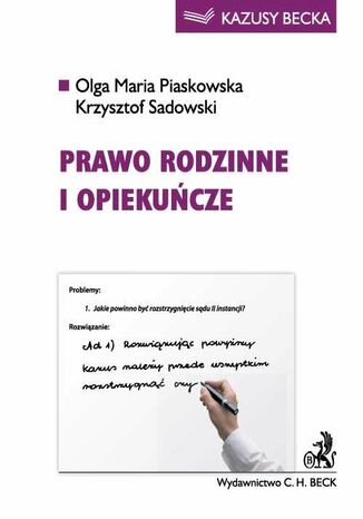 Prawo rodzinne i opiekucze Olga Maria Piaskowska, Krzysztof Sadowski - okadka audiobooka MP3