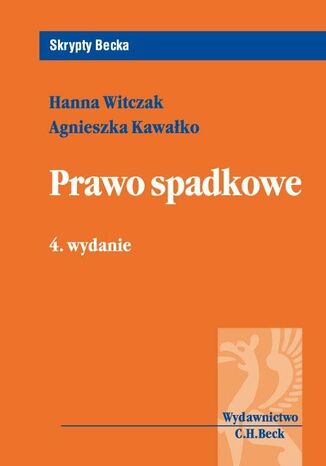 Prawo spadkowe Hanna Witczak, Agnieszka Kawako - okadka ebooka