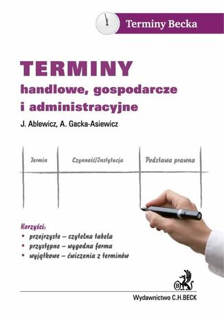 Terminy handlowe, gospodarcze i administracyjne Joanna Ablewicz, Aneta Gacka-Asiewicz - okadka ebooka