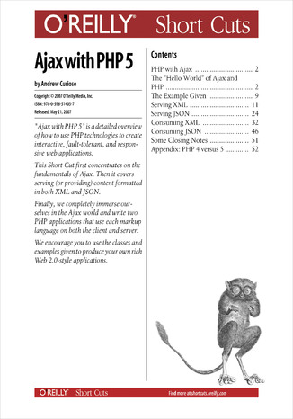 Ajax with PHP 5 Andrew G. Curioso - okładka książki