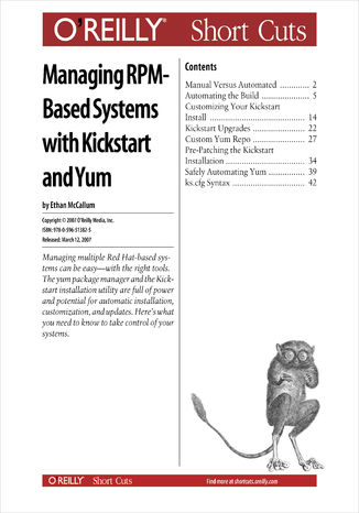 Managing RPM-Based Systems with Kickstart and Yum Q. Ethan McCallum - okładka książki