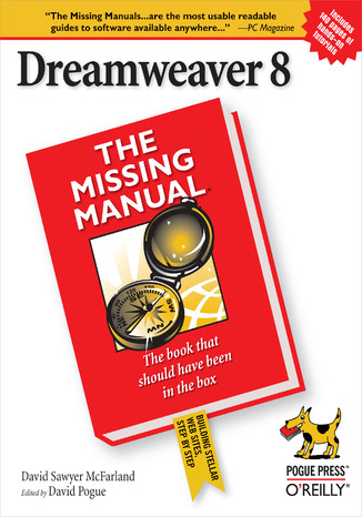 Okładka książki Dreamweaver 8: The Missing Manual. The Missing Manual