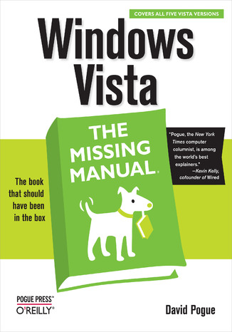 Windows Vista: The Missing Manual David Pogue - okładka książki