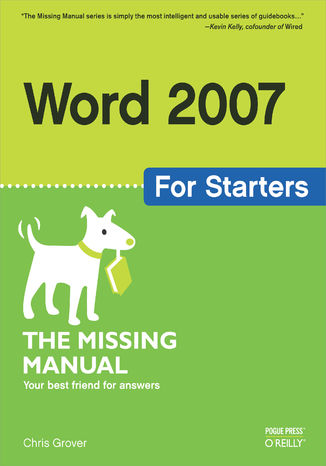 Okładka książki/ebooka Word 2007 for Starters: The Missing Manual. The Missing Manual