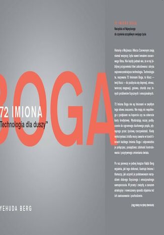 Okładka: 72 Imiona Boga. Technologia dla duszy