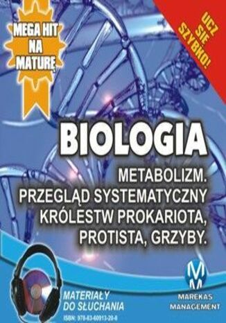 Biologia - Metabolizm. Przegld systematyczny krlestw Prokariota Jadwiga Woowska, Renata Biernacka - okadka audiobooka MP3