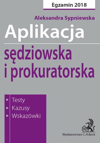 Aplikacja sdziowska i prokuratorska Aleksandra Sypniewska - okadka ebooka