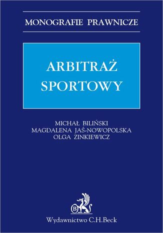 Arbitra sportowy Micha Biliski, Magdalena Ja-Nowopolska, Olga Zinkiewicz - okadka ebooka