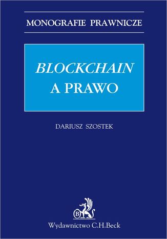 Blockchain a prawo Dariusz Szostek - okadka ebooka