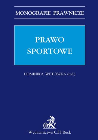 Prawo sportowe Dominika Wetoszka - okadka ebooka