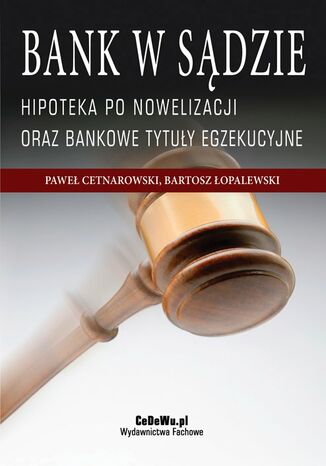 Okładka:Bank w sądzie. Hipoteka po nowelizacji oraz bankowe tytuły egzekucyjne. Wydanie II 