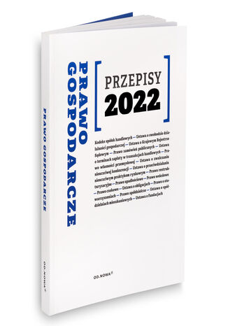 Przepisy 2022 Prawo gospodarcze Anna prus - okadka ebooka