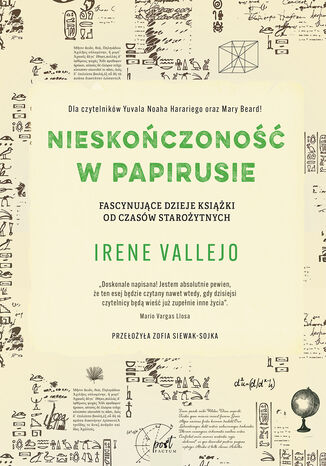 Nieskoczono w papirusie. Fascynujce dzieje ksiki od czasw staroytnych Irene Vallejo - okadka ebooka
