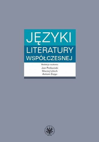 Okładka:Języki literatury współczesnej 