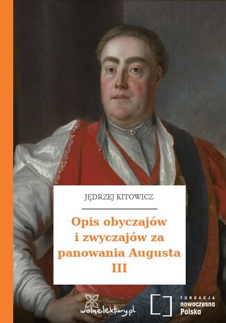 Okładka:Opis obyczajów i zwyczajów za panowania Augusta III 