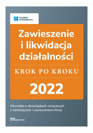 Zawieszenie i likwidacja dziaalnoci - krok po kroku Angelika Borowska - okadka ebooka