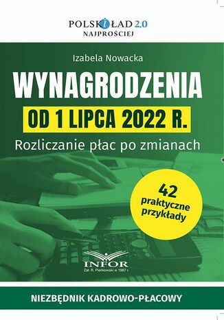 Wynagrodzenia od 1 lipca 2022 r Izabela Nowacka - okadka ebooka