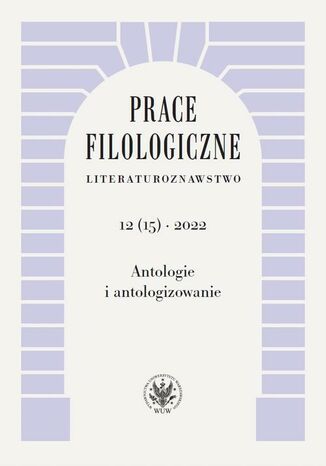 Prace Filologiczne. Literaturoznawstwo 12(15) 2022 Ewa Hoffmann-Piotrowska - okadka ebooka